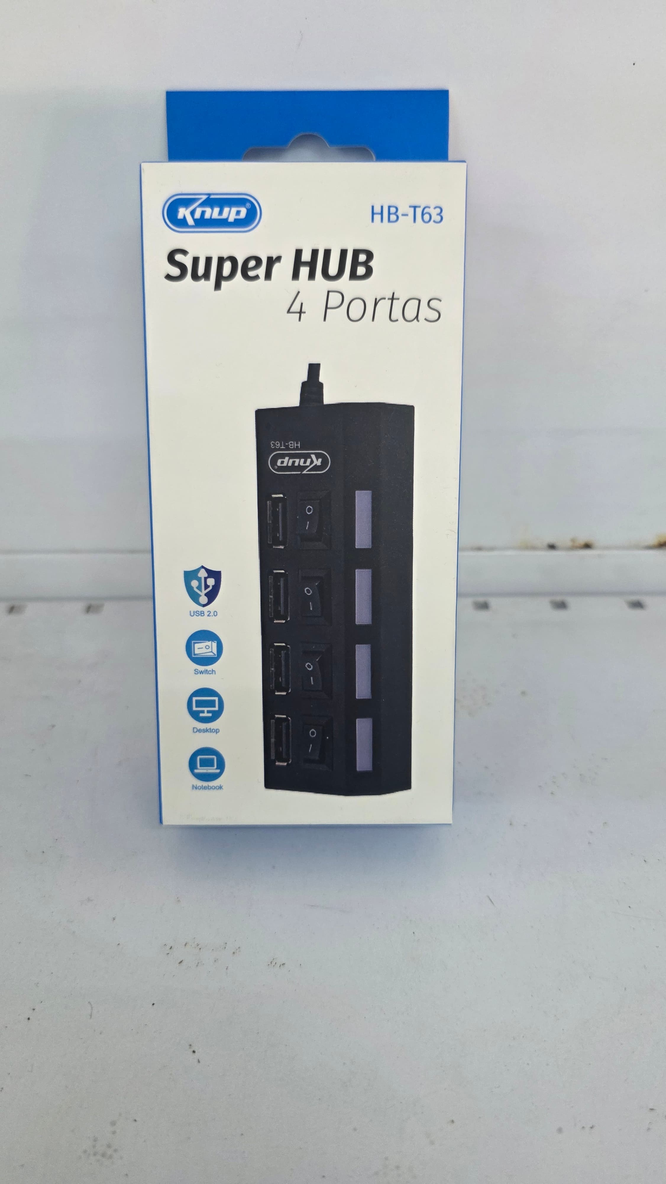 Super Hub 4 Portas USB Knup HB-T63