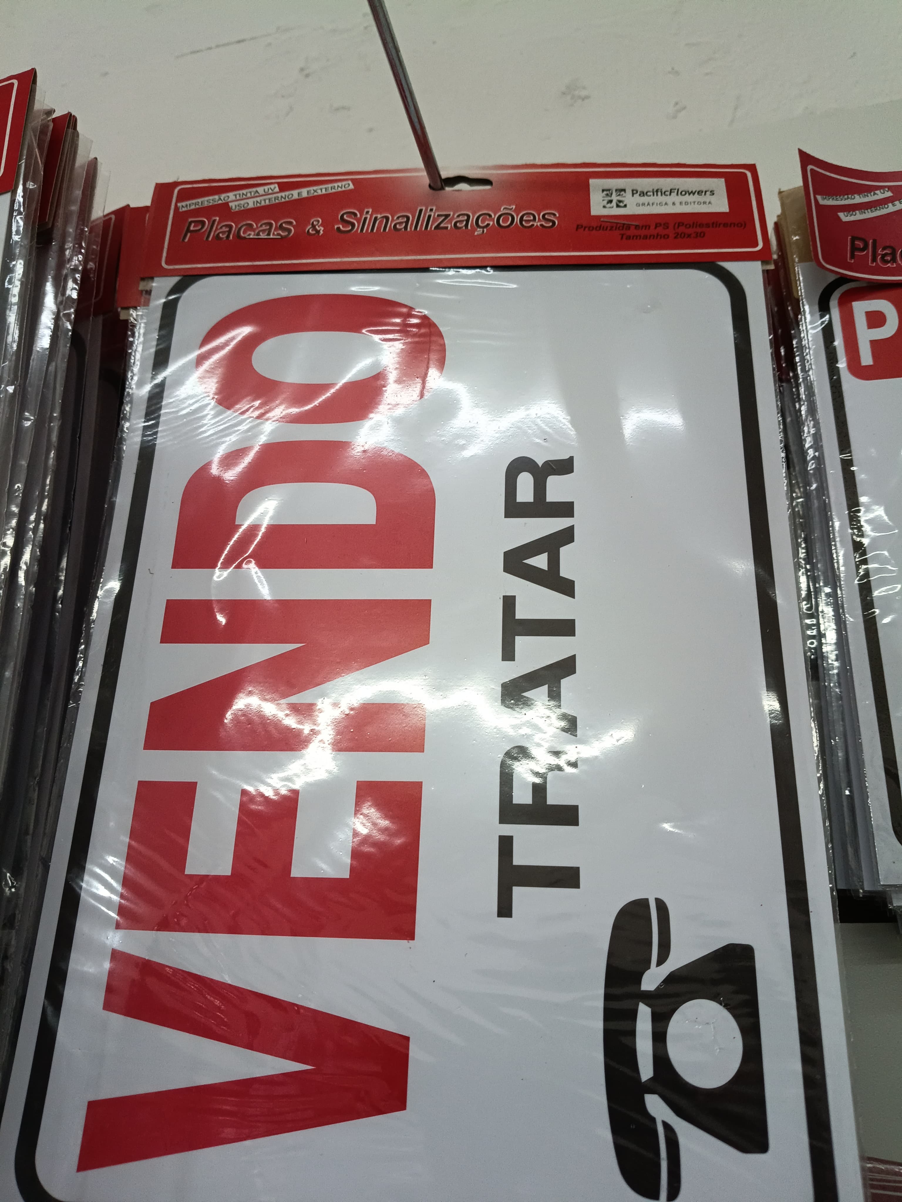 Placa Sinalizacao Vendo (unidade)