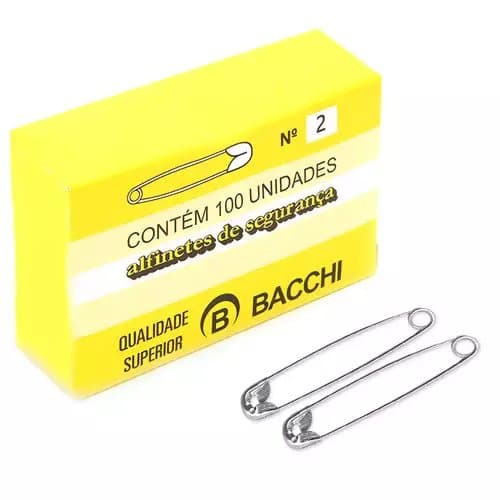 Alfinete número 2 Bacchi com 100
