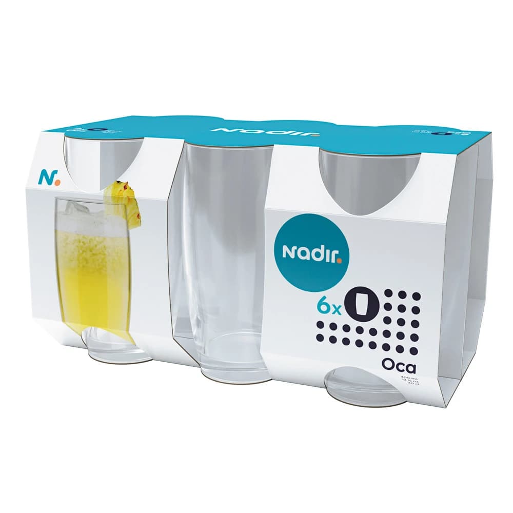 Conjunto de copos Oca Nadir 300 ml com 6 unidades