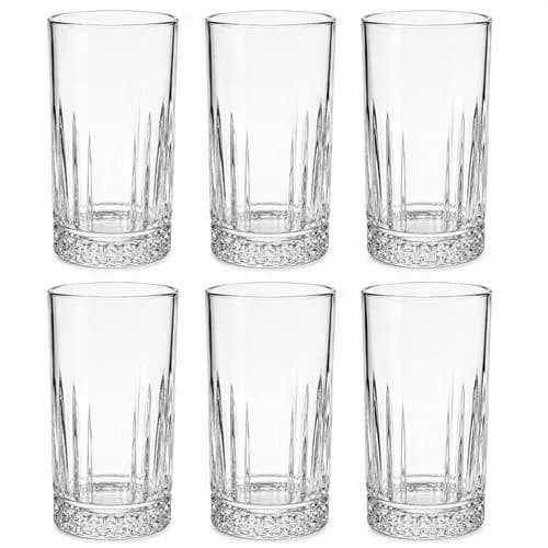 Copo de vidro 300 ml 6 peças Atlas