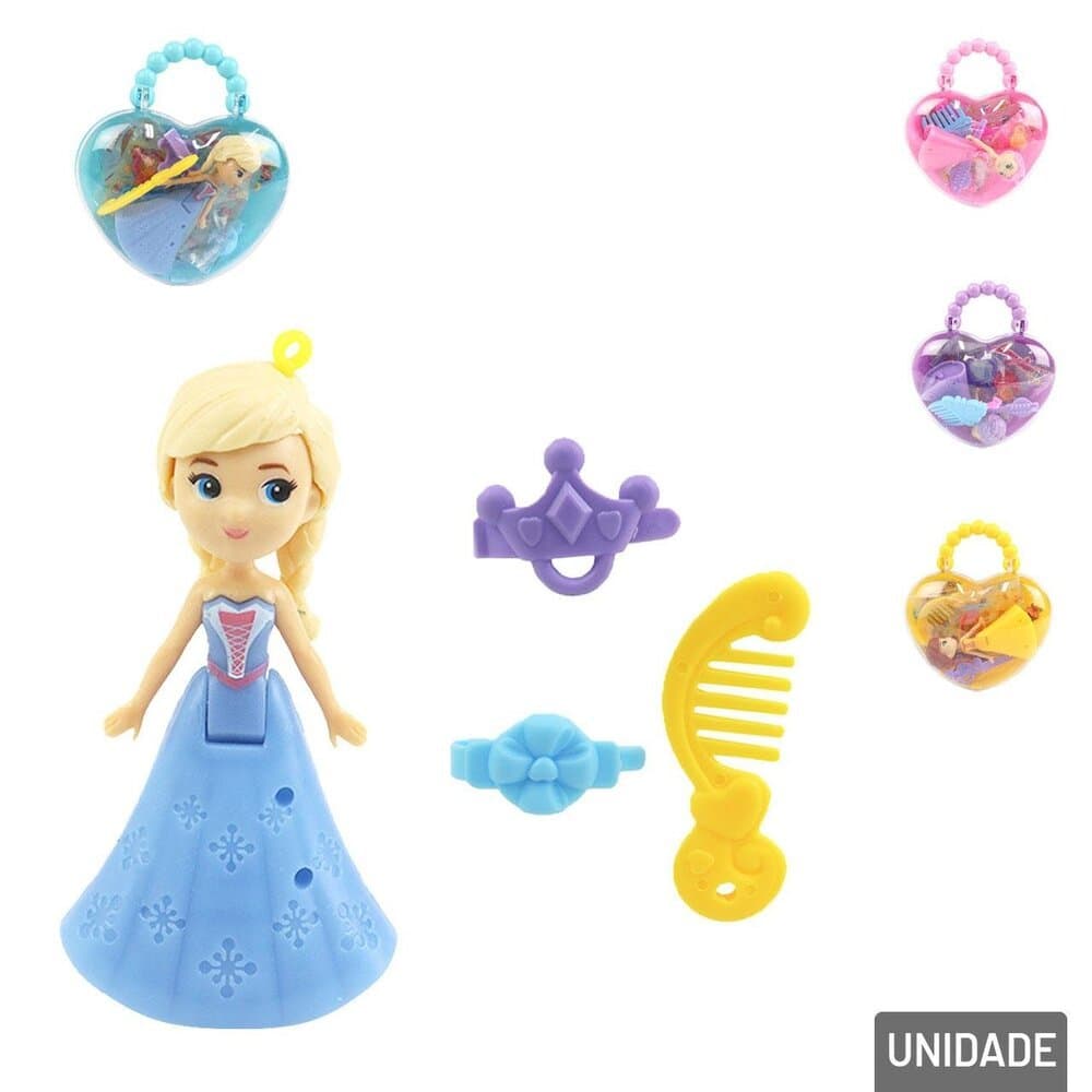 Boneca Tina Fashion na bolsa e acessórios sortidos