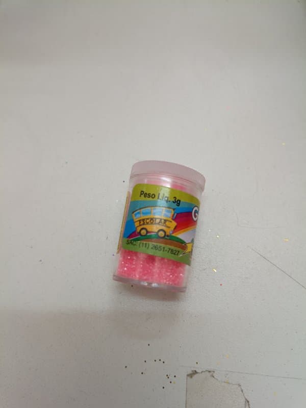 Glitter Tubo Rosa (unidade)