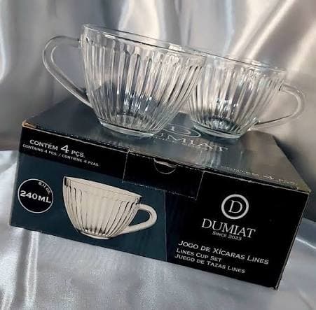 Jogo 4 Xícaras 240ML Dumiat