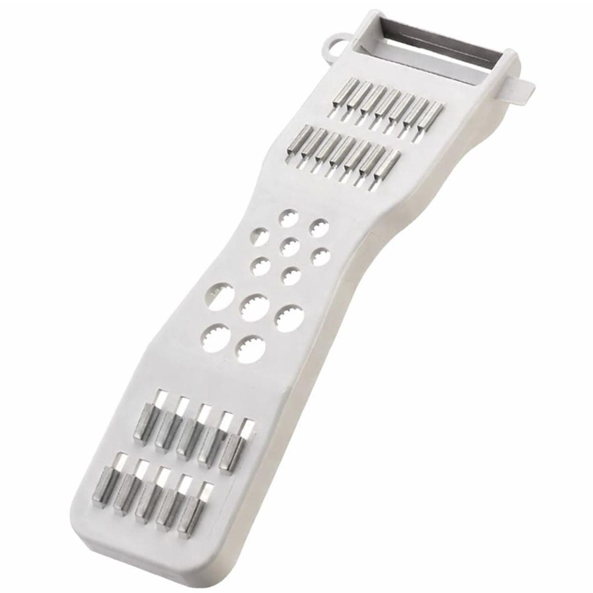 Descascador de Legumes 17cm Plastico 5 em 1 Branco
