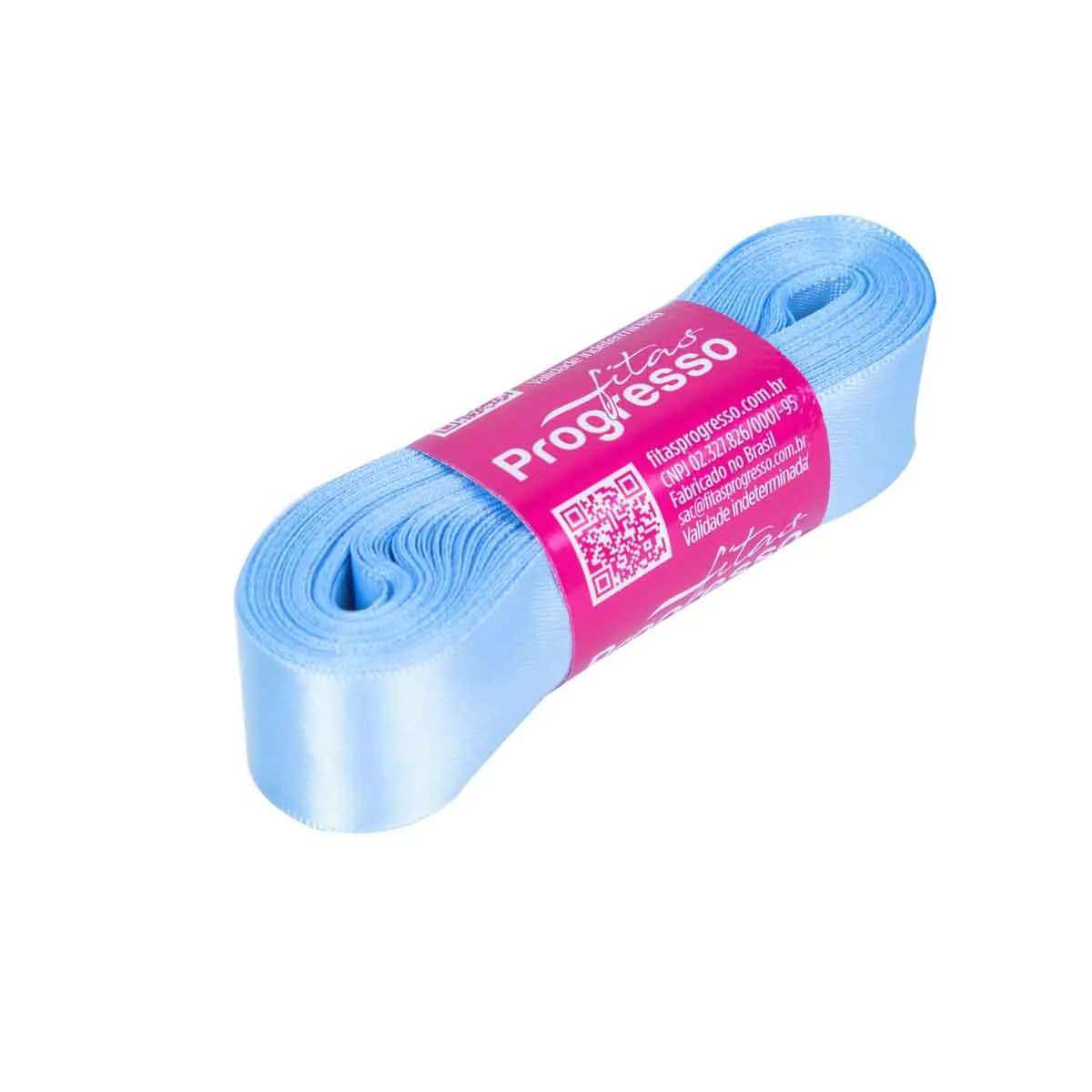 Fita cetim 22 mm x 10 m azul