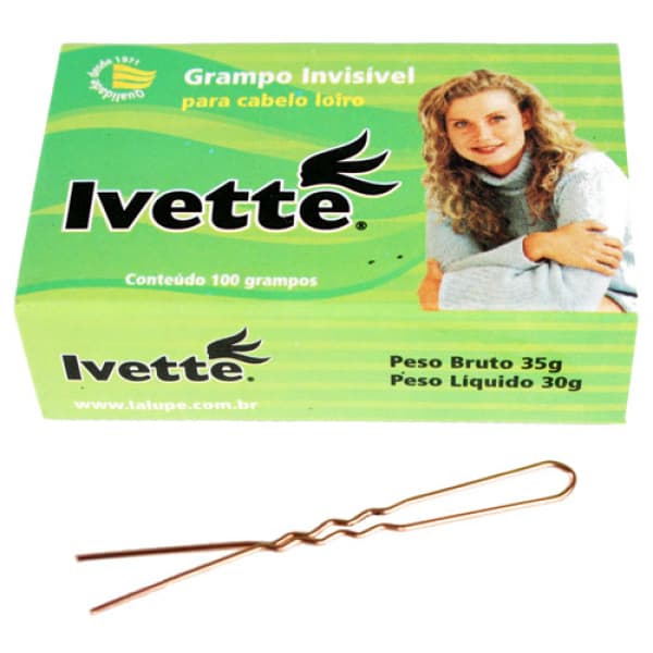 Grampo P/cabelo LA Lupe Ivette Loiro