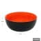 Tigela de porcelana 500 ml preto e laranja