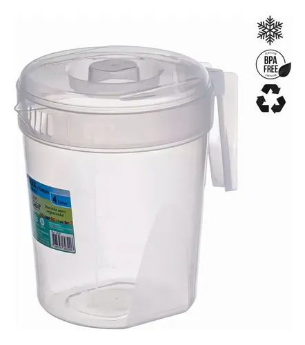 Jarra 2,5 Litros Transparente com Tampa