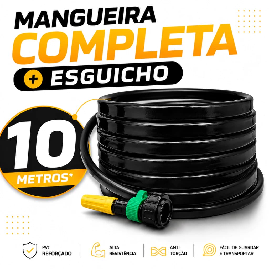 Mangueira de jardim Acquaslim preta