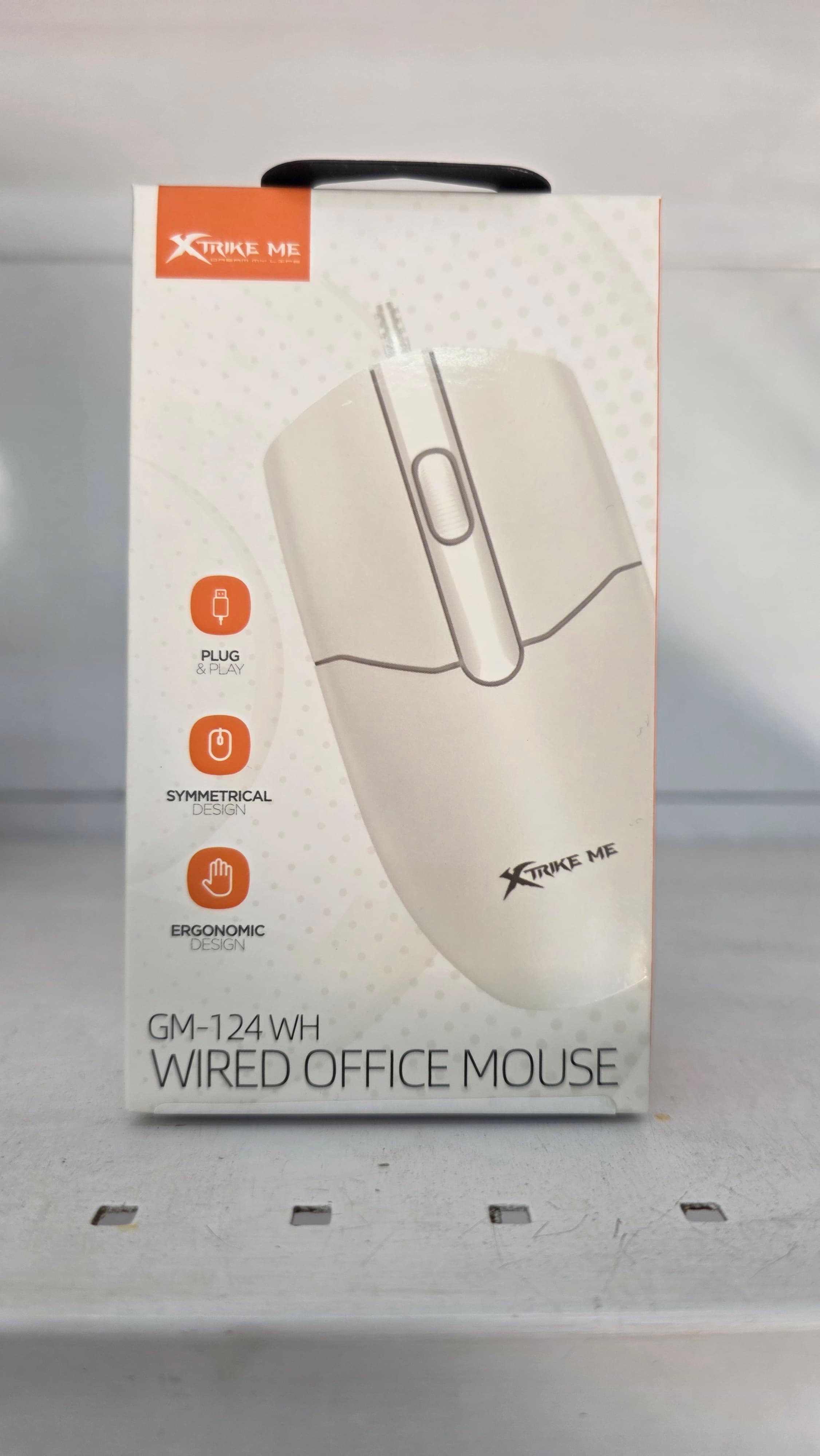 Mouse Office Escritorio Xtrike-ME GM-124 WH Branco 1000dpi