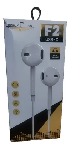 Fone de Ouvido USB-C Almeida Cruz F3