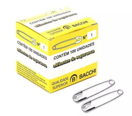 Alfinete número 1 Bacchi com 100
