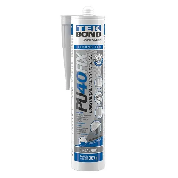 Selante PU 40 Fix Tekbond cinza 387 g