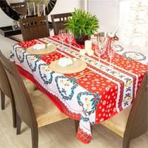 Toalha de mesa Polly Natal quadrada 1,35 x 1,35 m