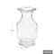 Vaso decorativo de vidro 13,5 cm liso