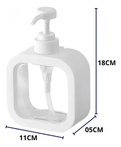 Porta sabonete líquido minimalista 300 ml branco