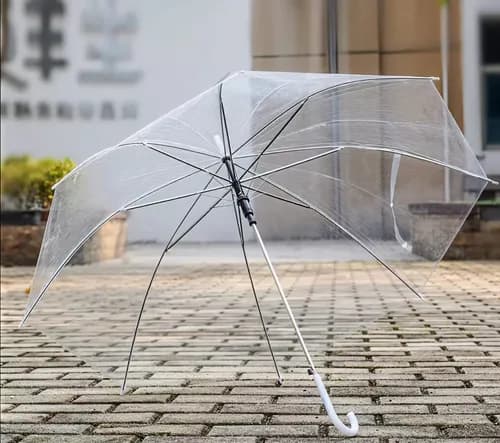 Guarda Chuva Automatico 70cm 8V Transparente