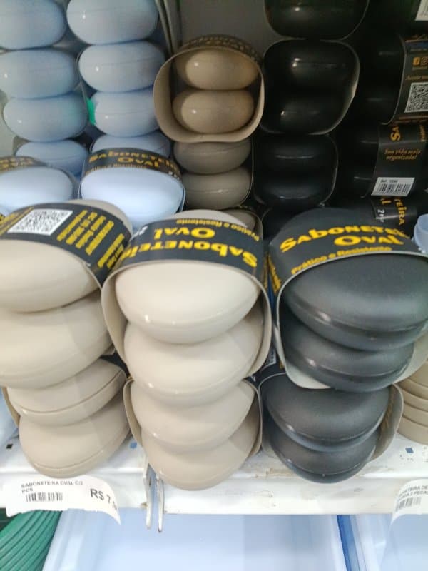 Saboneteira Oval C/2 Pcs
