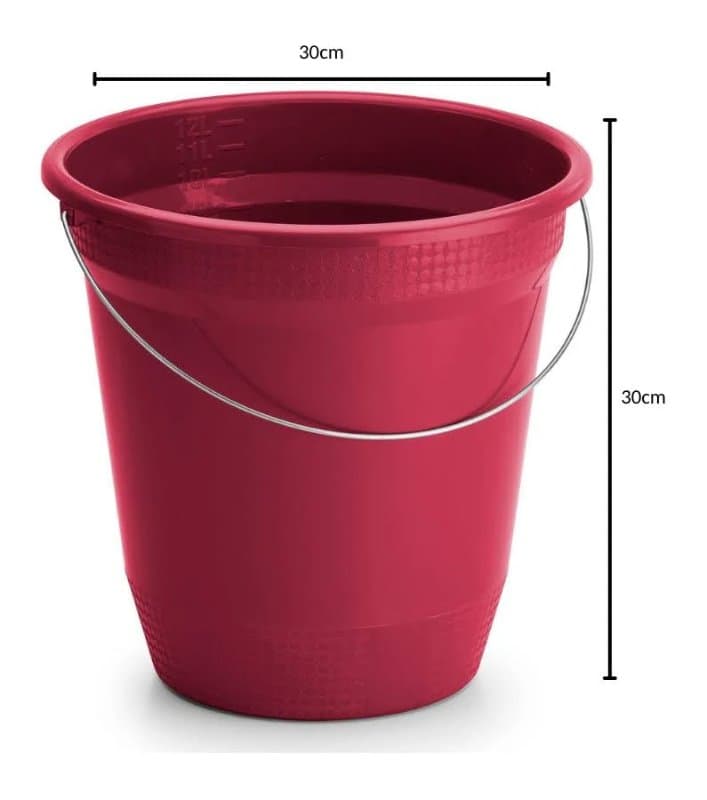 Balde 12 litros reciclado