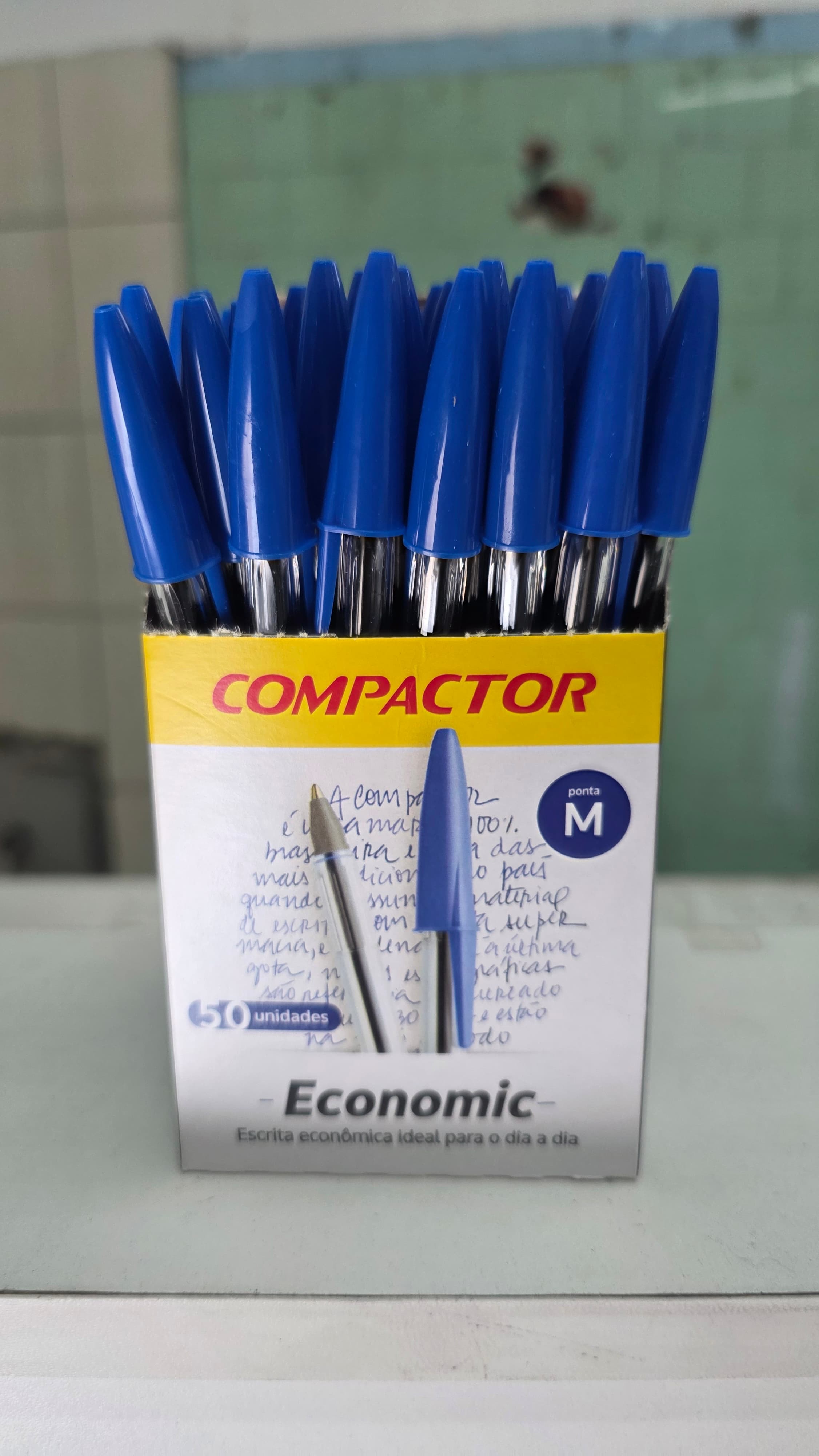 Caneta Azul Economic M Compactor CX/50