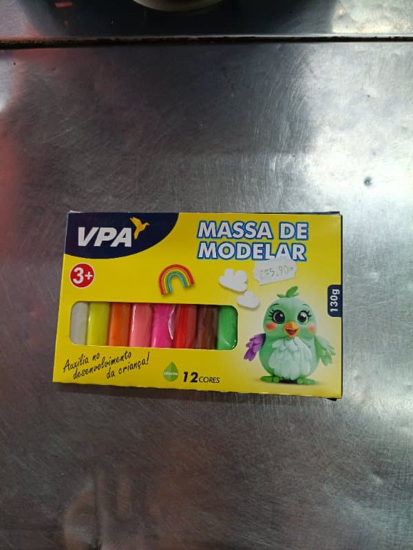 Massa de Modelar 12 Cores 130G (AMIDO) VPA4359 (unidade)