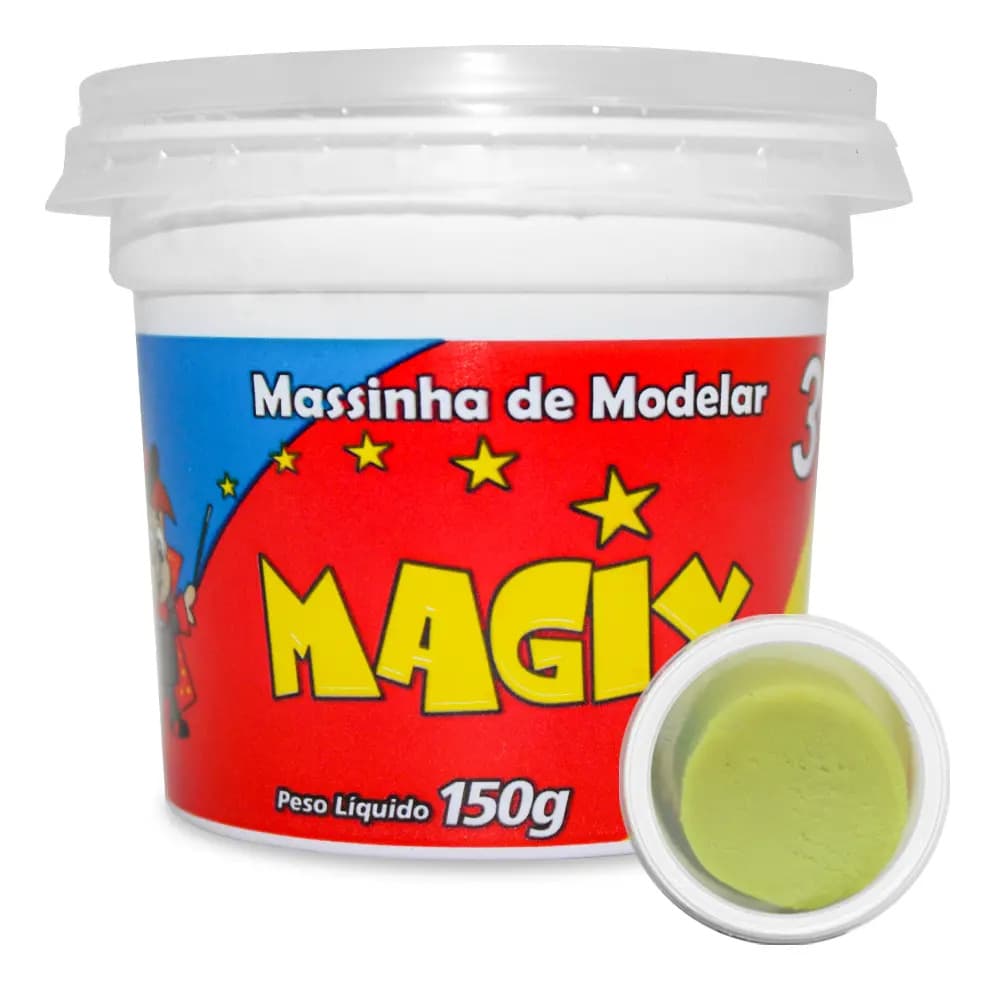 Massa para modelar Magix 150 g verde