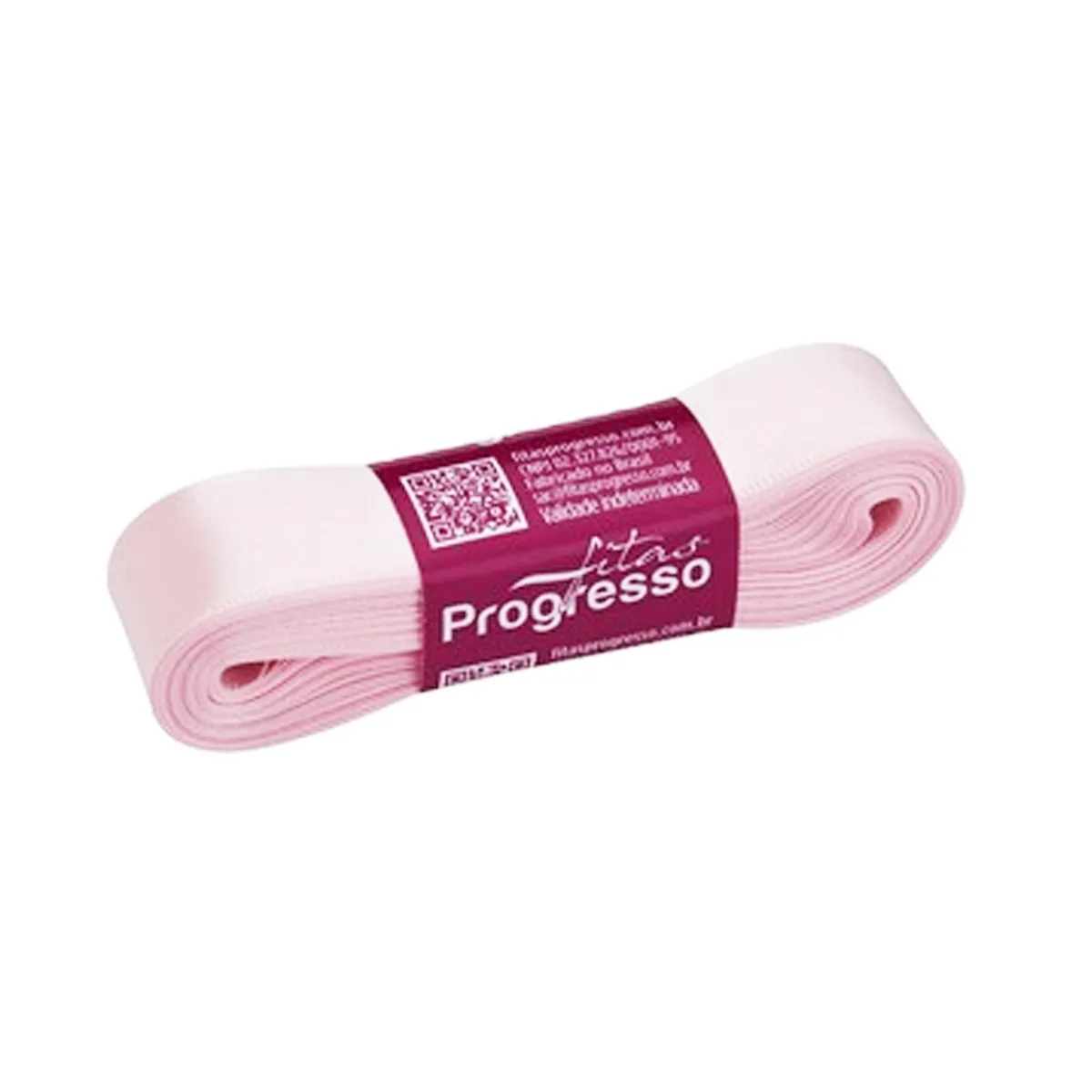 Fita cetim 15 mm rosa bebê com 10 metros