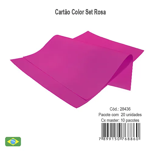 Cartao Color Set Rosa