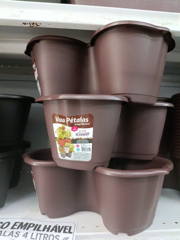 Vaso Petalas Empilhavel 4 Litros - Caf