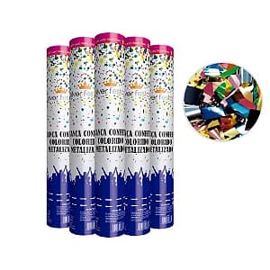 Lança Confete Metalizado Colorido