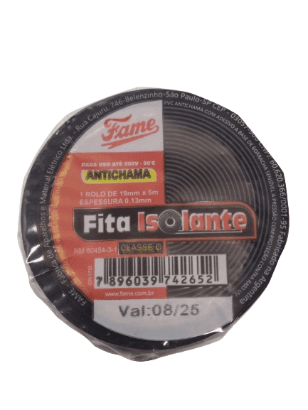 Fita Isolante Fame UG 19MMX5MX0,13MM