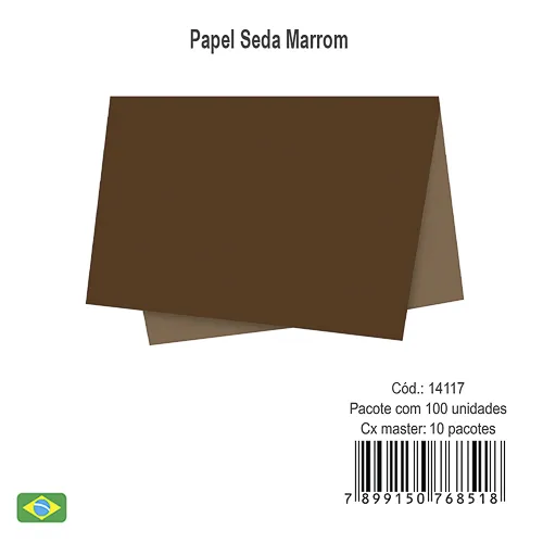 Papel seda marrom