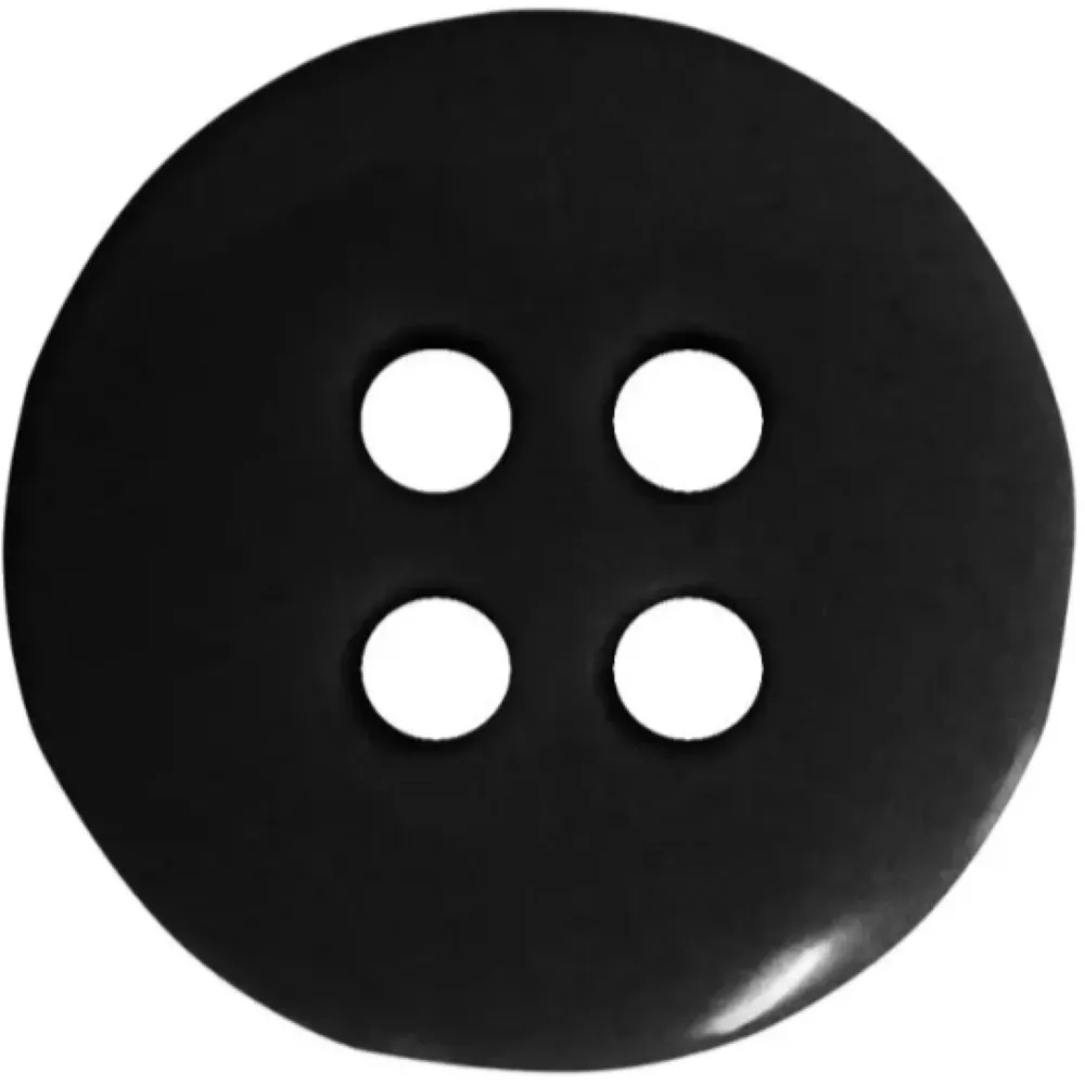 Botão preto 4 furos com 144