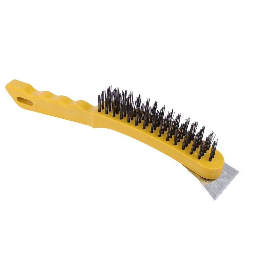 Escova de Limpeza Aço com Raspador