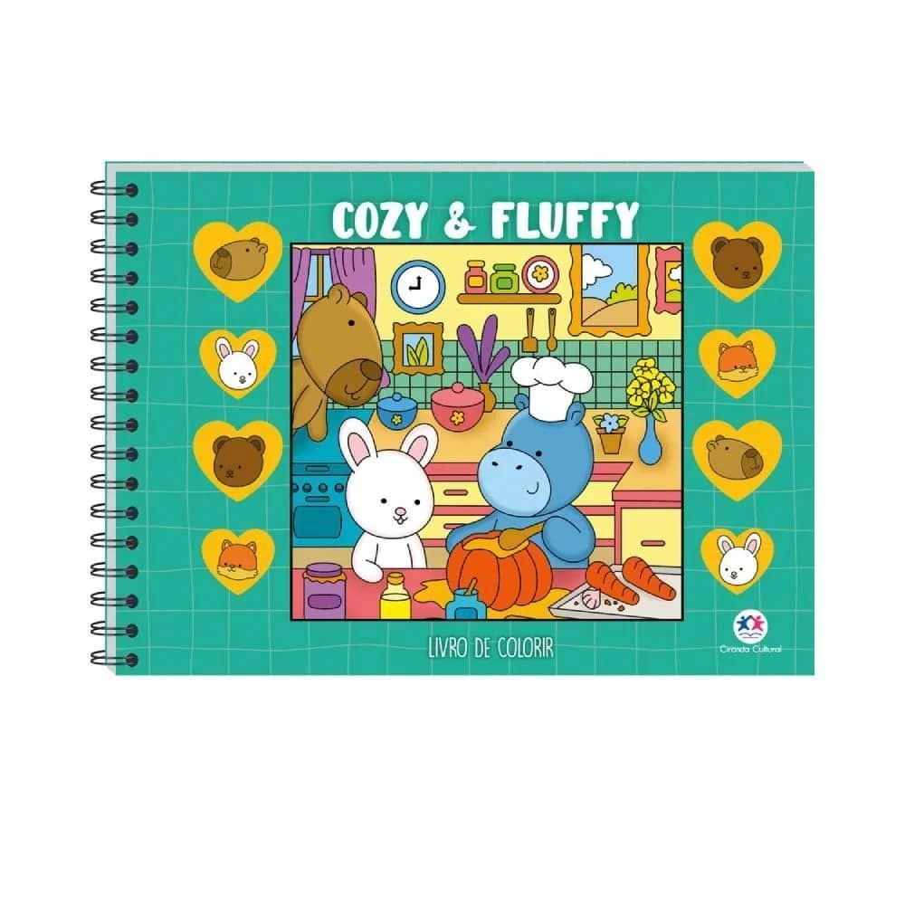 Livro Colorir Cozy & Fluffy Green