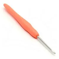 Agulha crochê emborrachada 2,5 mm com 12