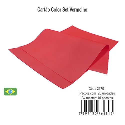 Cartao Color Set Vermelho