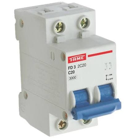 Disjuntor FD 6KA 2P 50A Fame