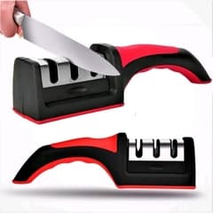 Afiador amolador de faca inox 22 cm 4 em 1