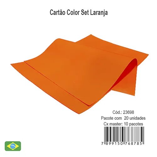 Cartao Color Set Laranja