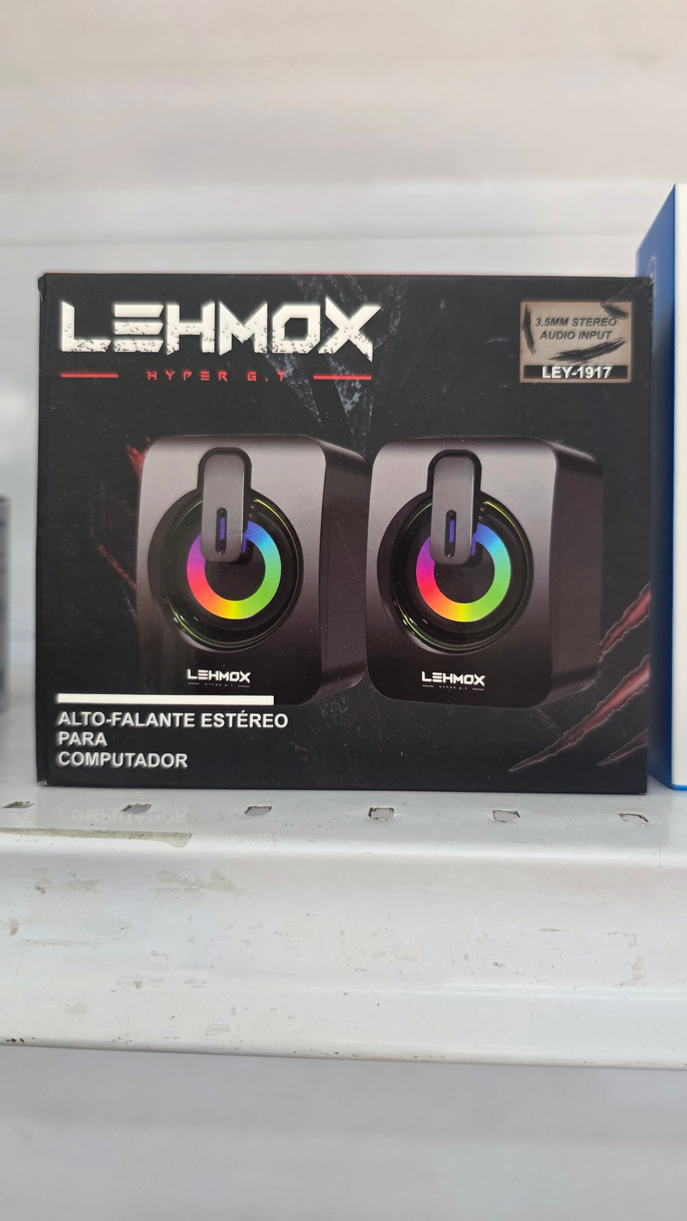 Caixa De Som Usb Lehmox Rgb Hyper GT Bivolt