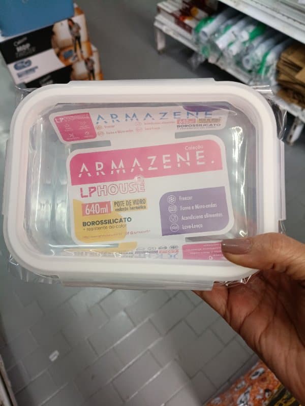 Pote Vidro 640ML Armazene