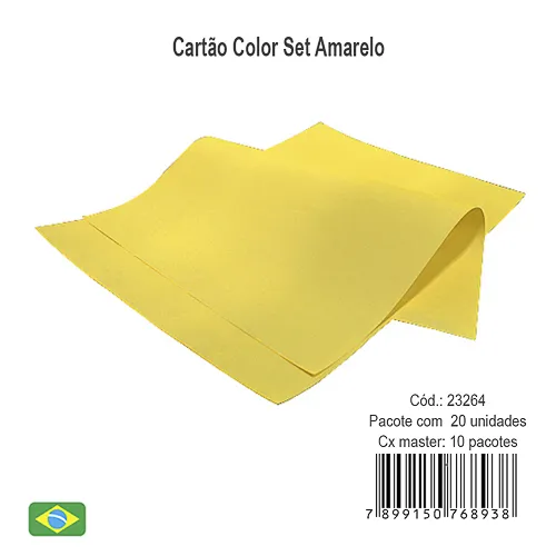 Cartao Color Set Amarelo