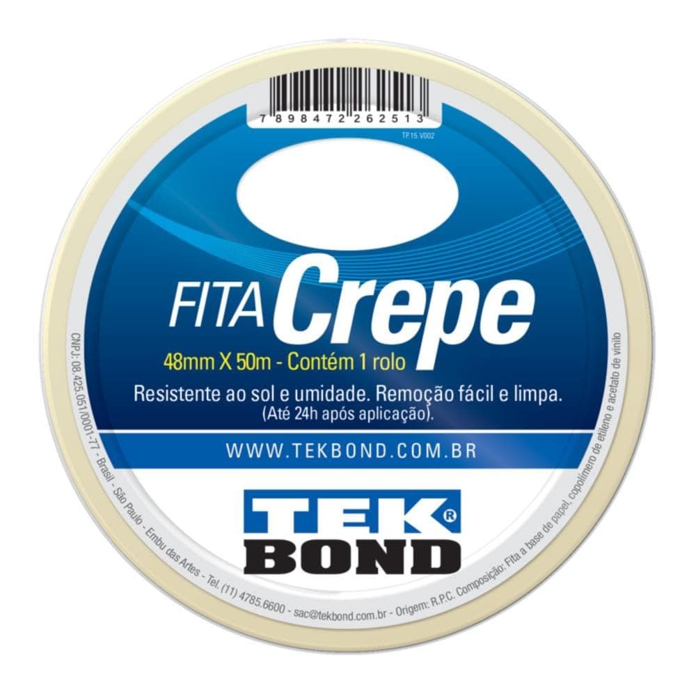 Fita crepe Tek Bond 48 x 50 m