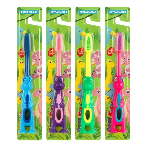 Escova Dental Infantil Goal Kids Desenhos +5 Anos