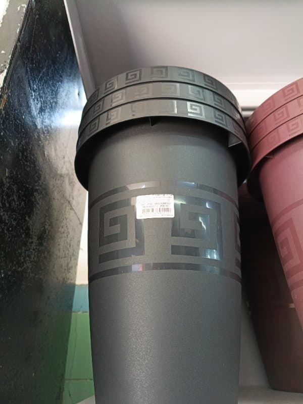 Vaso Grego Redondo 5 Litros - Preto