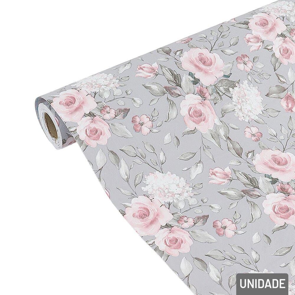 Adesivo Decorativo 45 cm x 5 m Flores