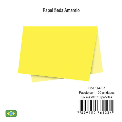 Papel seda amarelo