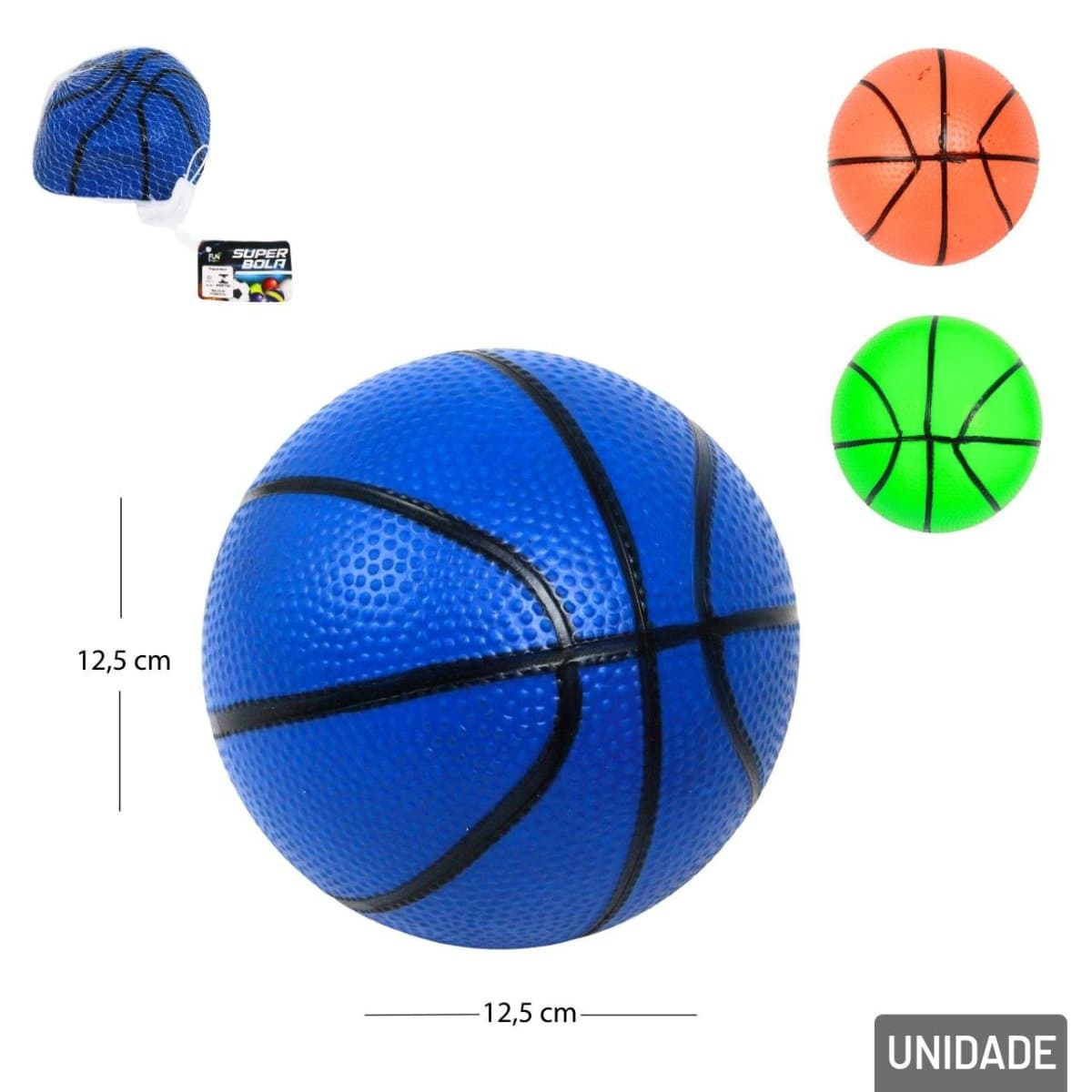 Bola de Vinil 12,5cm Basquete Color